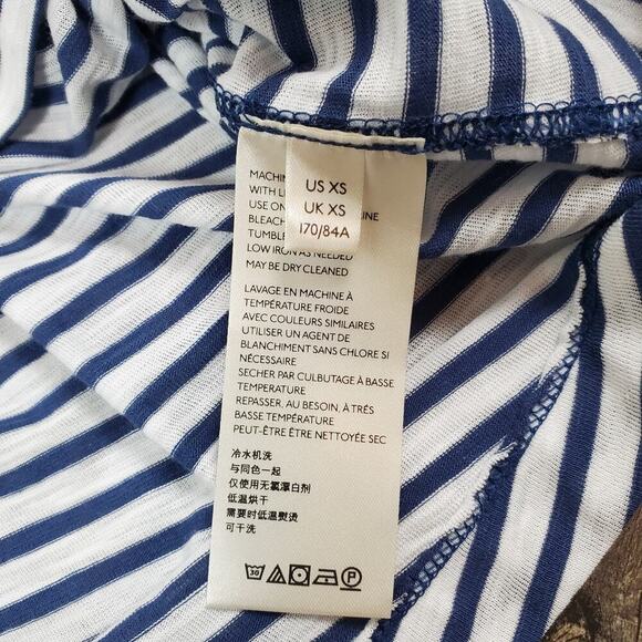 We The Free Striped Long Sleeve Top XS Flowy Relaxed Fit Free People Boho - Picture 6 of 8